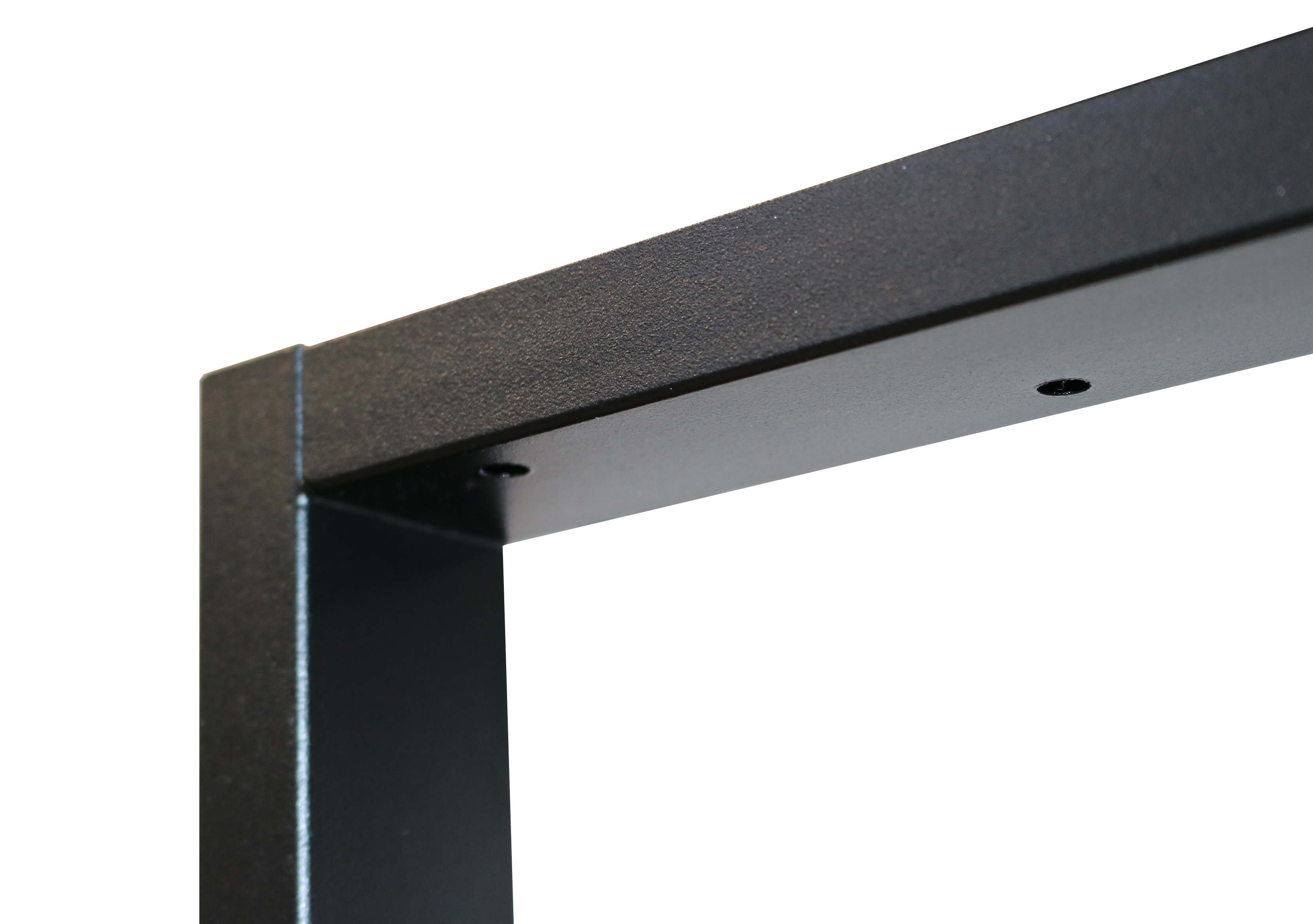 Nogi metalowe Do stołu Loft Industrial czarne 50x20 cm Profil 4x2 cm 2 szt Noga_1_4_waskie