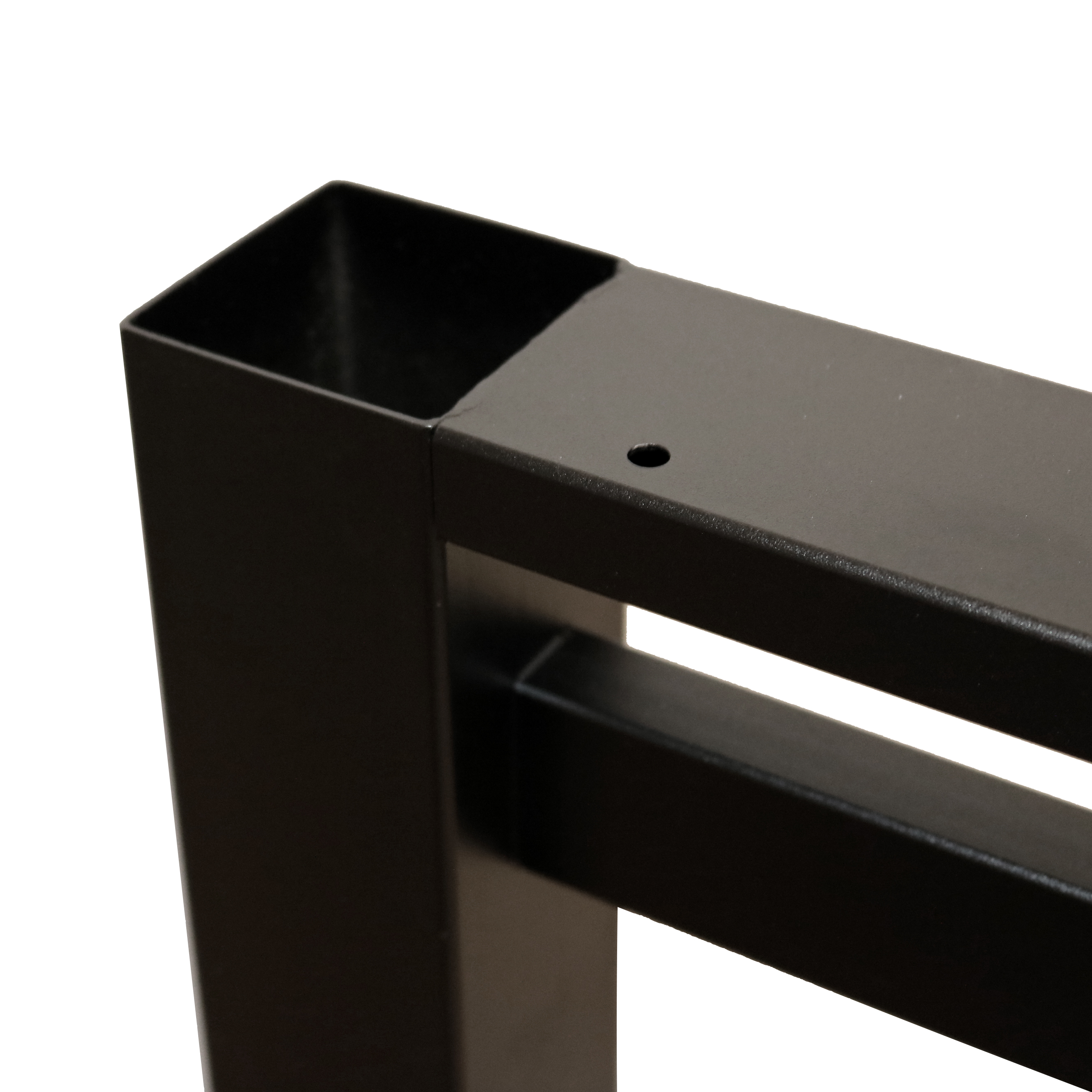 Nogi metalowe U Do stołu Loft Industrial czarne 50x72 cm Profil 6x6cm 2 szt Nogi_6x6_-_1
