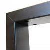 Nogi metalowe U Do stołu Loft Industrial czarne 60x72 cm Profil 7x3cm 2 szt