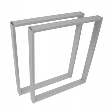 Nogi metalowe Do stołu Loft Industrial szare 60x72 cm Profil 6x2cm 2 szt