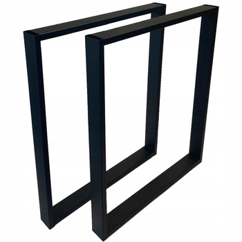 Nogi metalowe do stołu 60x72 cm 2szt 6x2cm