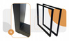 Nogi metalowe Do stołu Loft Industrial czarne 60x72 cm Profil 4x2cm 1 szt