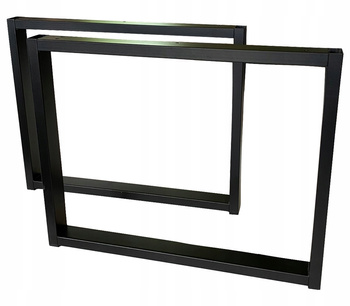 Nogi metal stołu Loft Industrial 50 x 47 cm Profil 4x2 cm 2szt