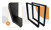 Nogi metalowe do stołu 60x72 cm 2szt 6x2cm