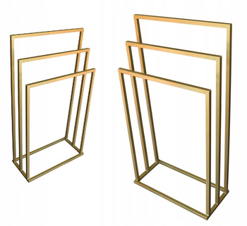 STOJAK WIESZAK ŁAZIENKOWY NA RĘCZNIKI ZŁOTY LOFT