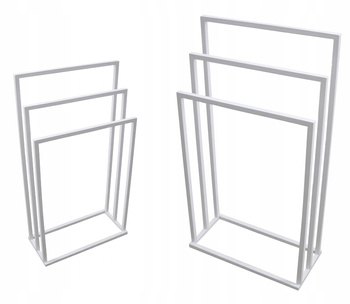 STOJAK WIESZAK ŁAZIENKOWY NA RĘCZNIKI BIAŁY LOFT