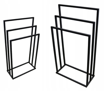 STOJAK WIESZAK ŁAZIENKOWY NA RĘCZNIKI CZARNY LOFT